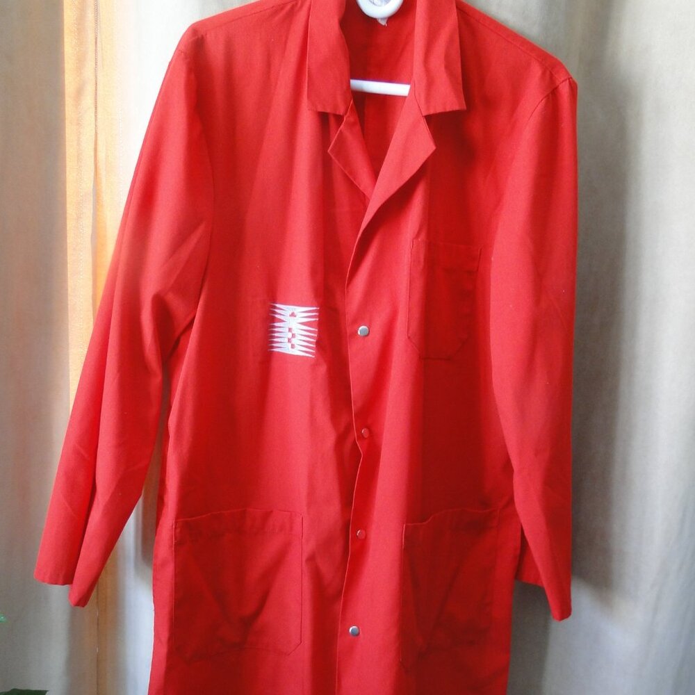 Red Lab coat